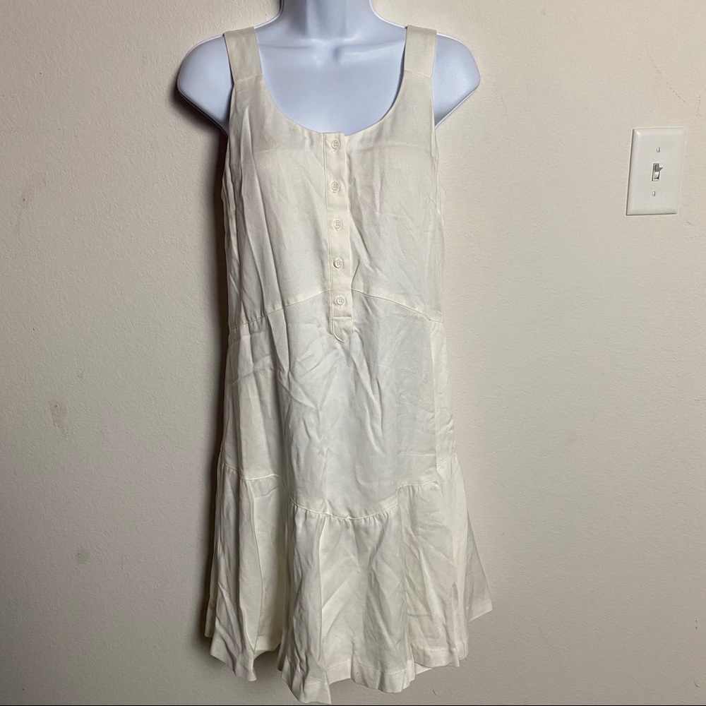 Women’s Cremieux Sleeveless Tiered White Dress